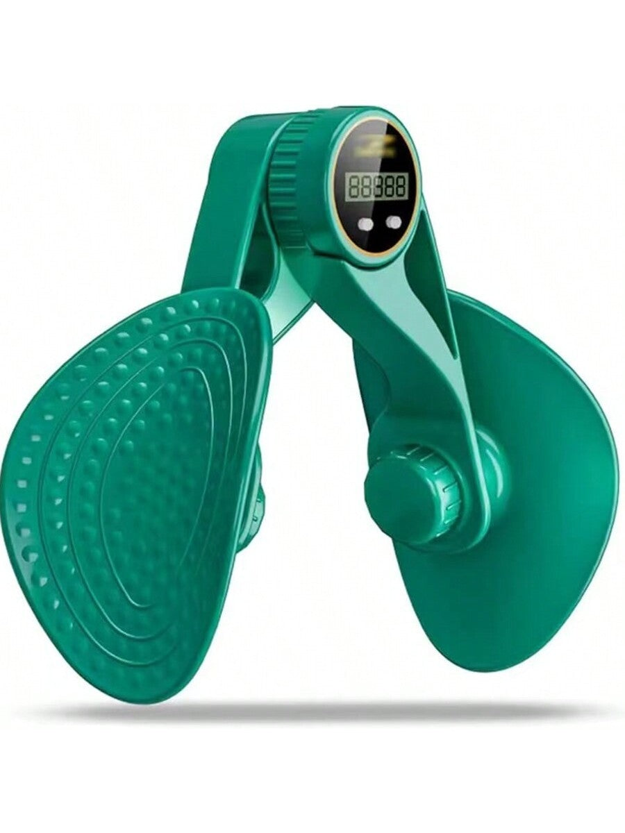 Inner Thigh Exerciser And Pelvic Floor Kegel Trainer With Resistance Bands And LED Counter - 3 Intensity Levels - Home Gym Equipment For Toning And Strengthening